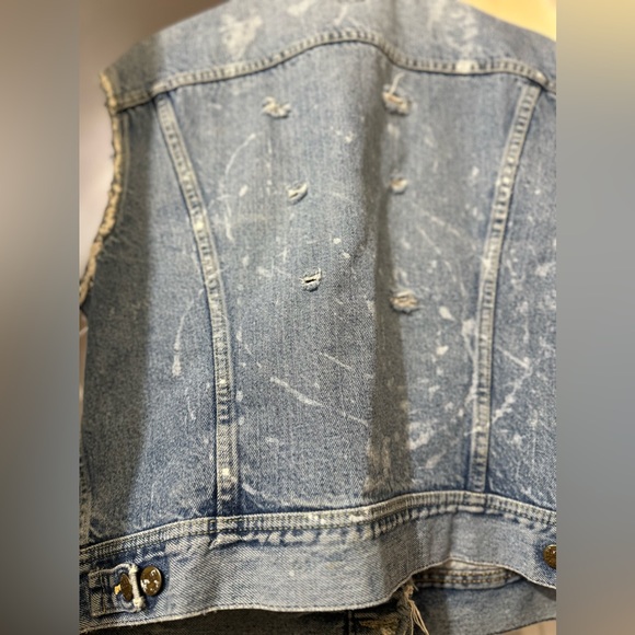 LEE  Vintage Denim Custom Vest L/XL 1970’s - Picture 11 of 12
